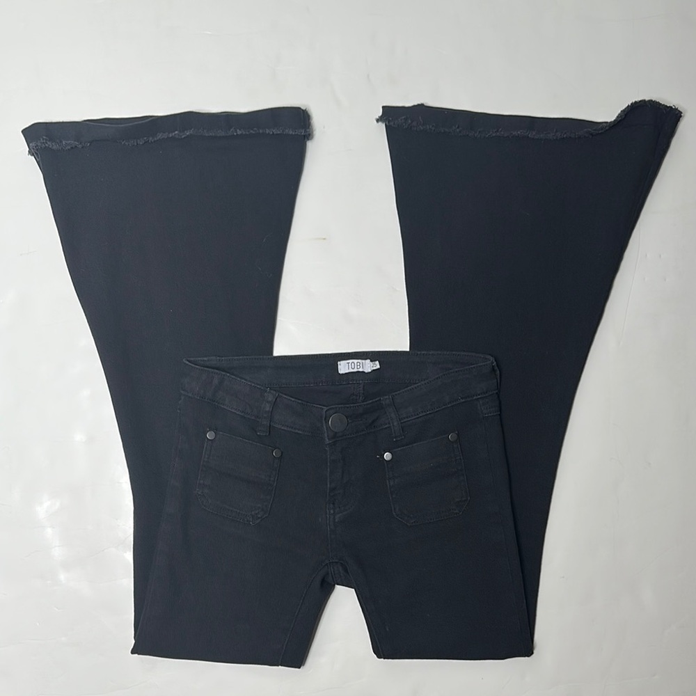 Ultra Low Rise Flared Jeans - Picture 10 of 12